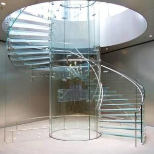 Curved-glass-stairs